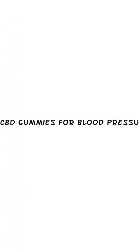 cbd gummies for blood pressure control