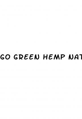 go green hemp natural cbd gummies