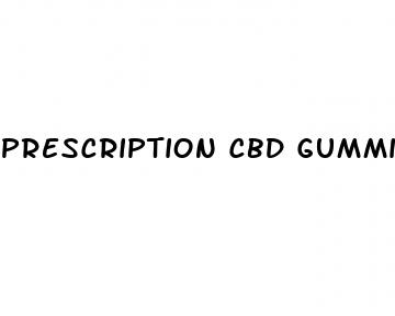 prescription cbd gummies