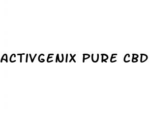 activgenix pure cbd gummies