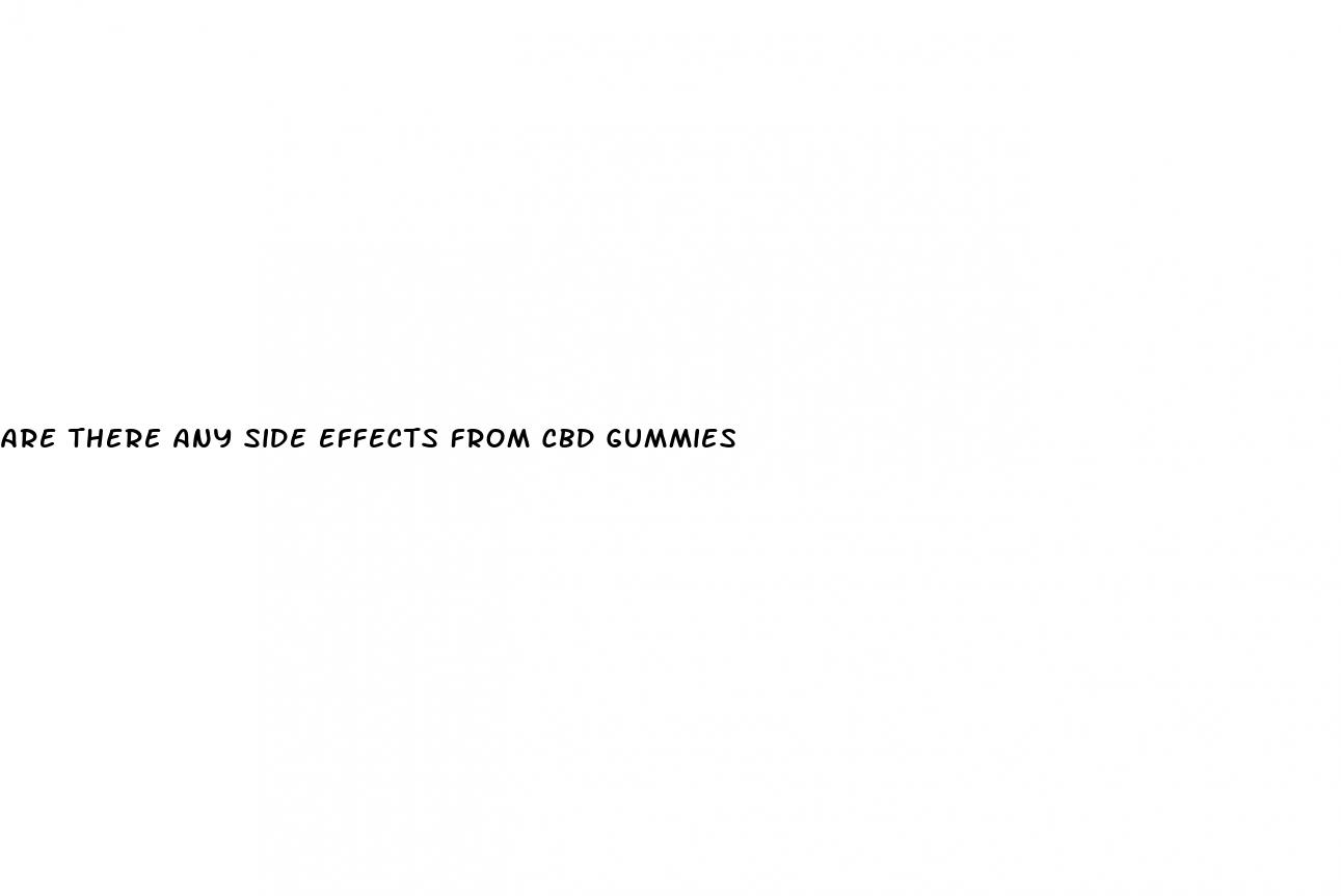 are there any side effects from cbd gummies