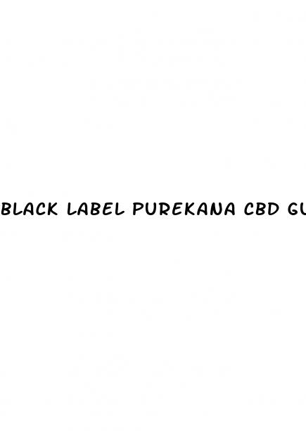 black label purekana cbd gummies