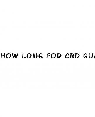 how long for cbd gummies to help with anxiety