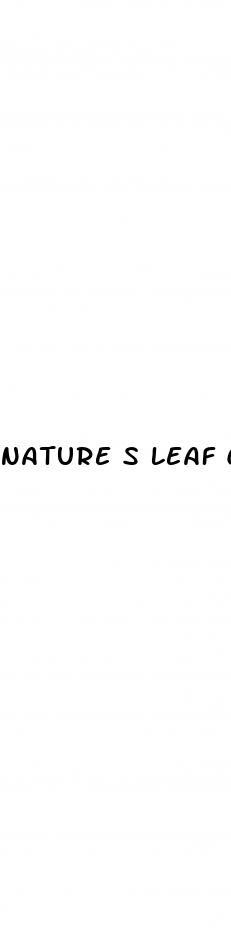 nature s leaf cbd gummies ingredients