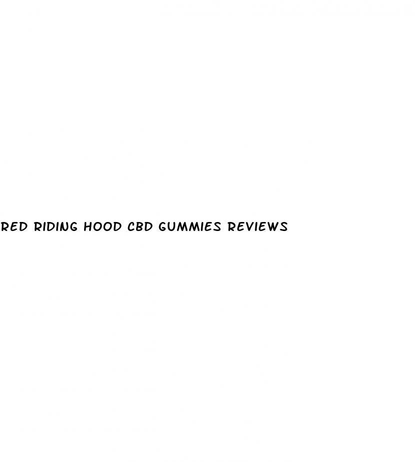 red riding hood cbd gummies reviews