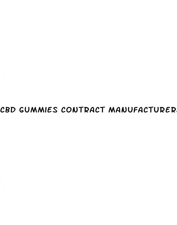 cbd gummies contract manufacturers