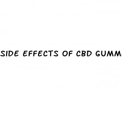 side effects of cbd gummies for arthritis