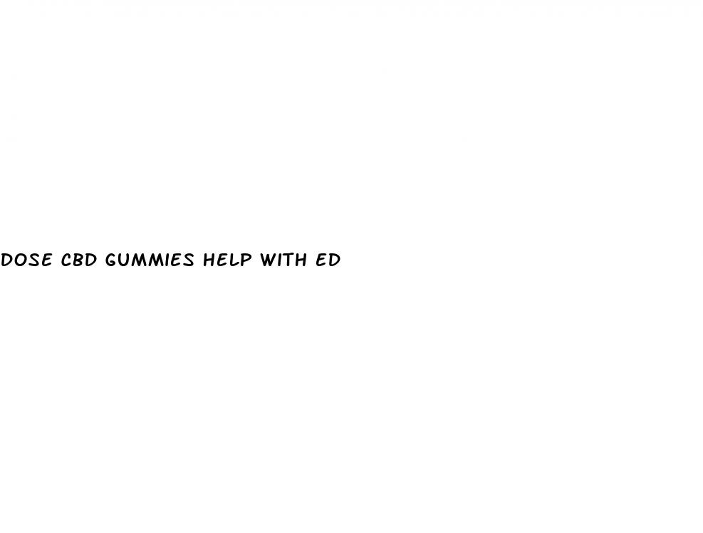 dose cbd gummies help with ed