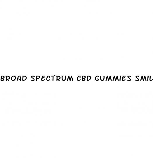 broad spectrum cbd gummies smilz