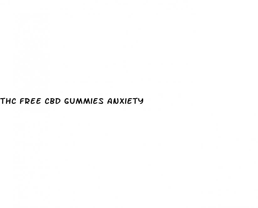 thc free cbd gummies anxiety