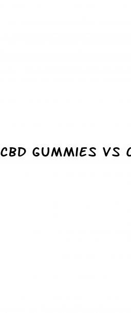 cbd gummies vs capsules vs tincture