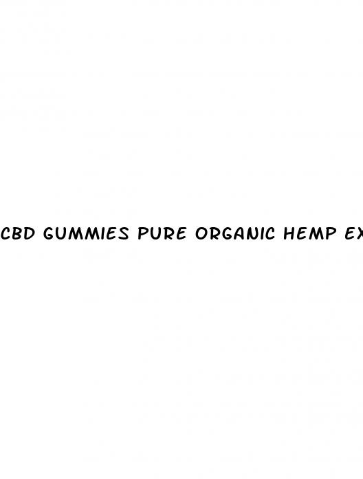 cbd gummies pure organic hemp extract