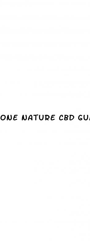 one nature cbd gummies