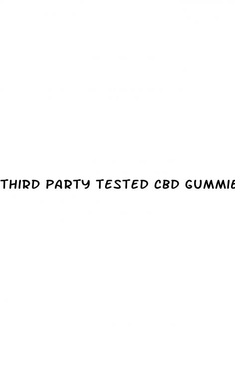 third party tested cbd gummies