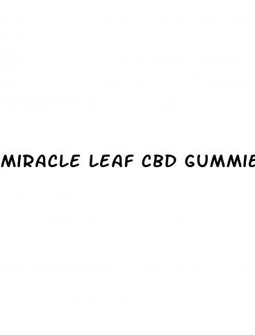 miracle leaf cbd gummies revierw