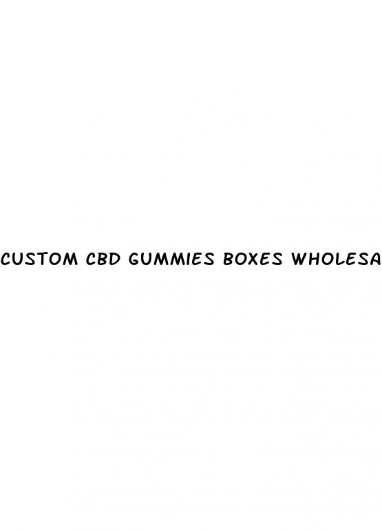 custom cbd gummies boxes wholesale