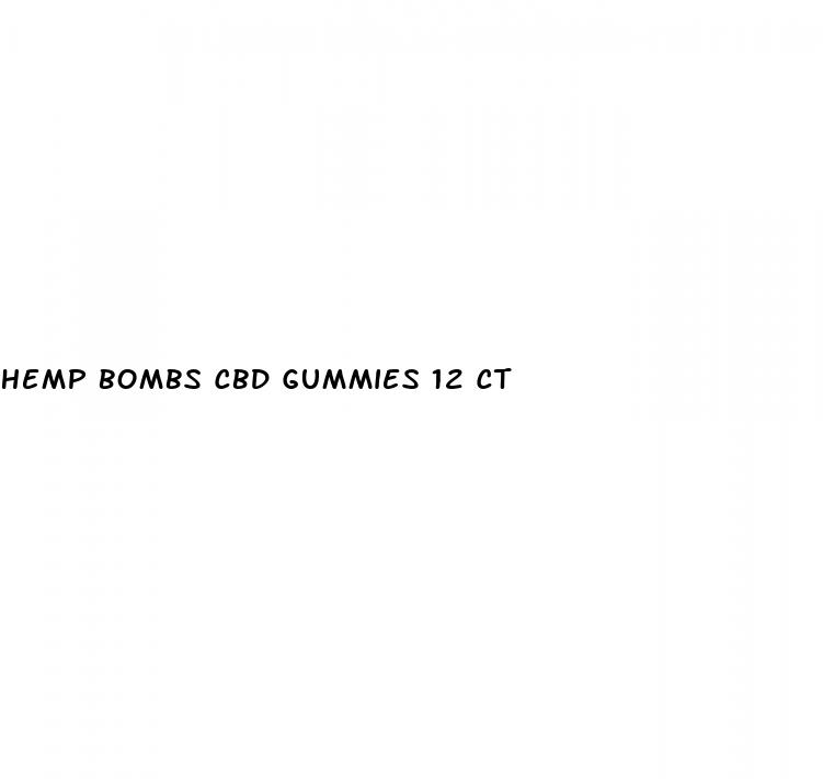 hemp bombs cbd gummies 12 ct