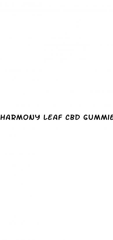 harmony leaf cbd gummies side effects