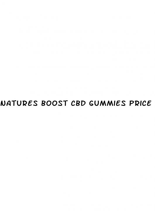 natures boost cbd gummies price