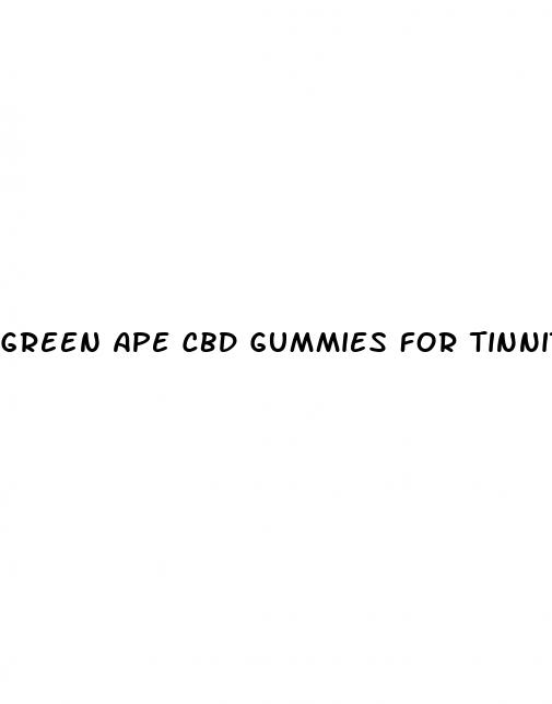 green ape cbd gummies for tinnitus reviews