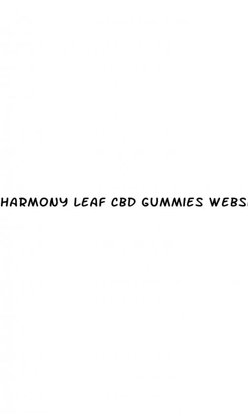 harmony leaf cbd gummies website