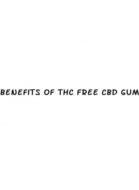 benefits of thc free cbd gummies