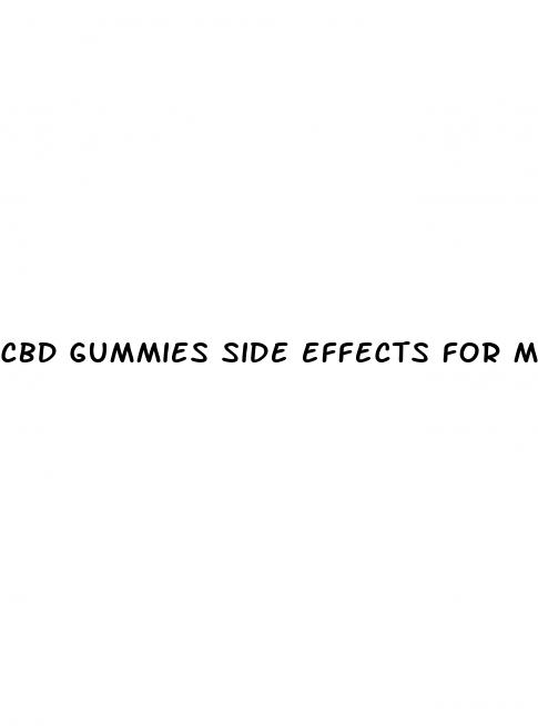 cbd gummies side effects for male