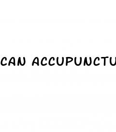 can accupuncture help with erectile dysfunction