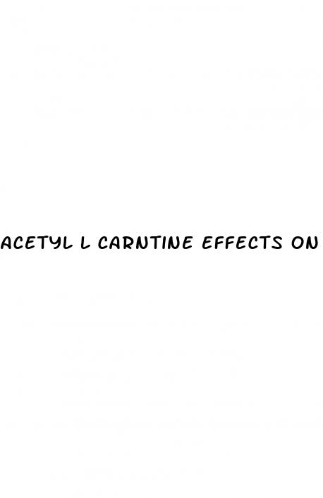 acetyl l carntine effects on erectile dysfunction