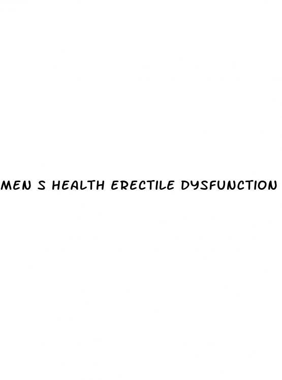 men s health erectile dysfunction pills