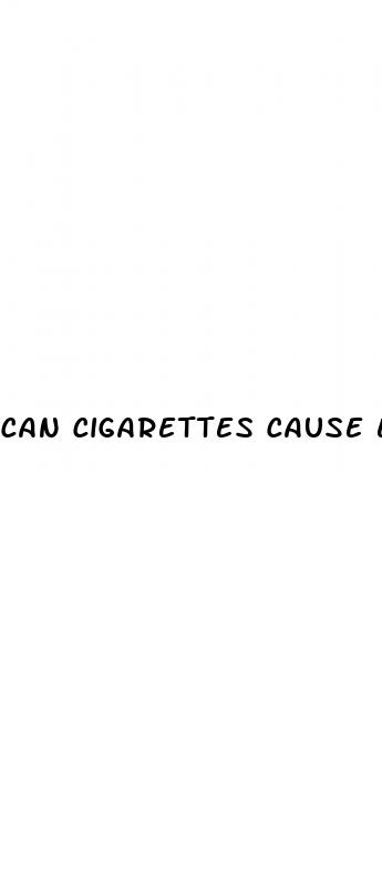 can cigarettes cause erectile dysfunction