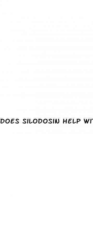 does silodosin help with erectile dysfunction