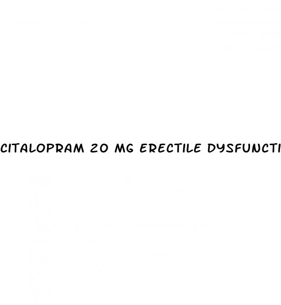 citalopram 20 mg erectile dysfunction