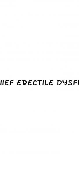 iief erectile dysfunction