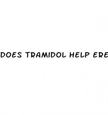 does tramidol help erectile dysfunction