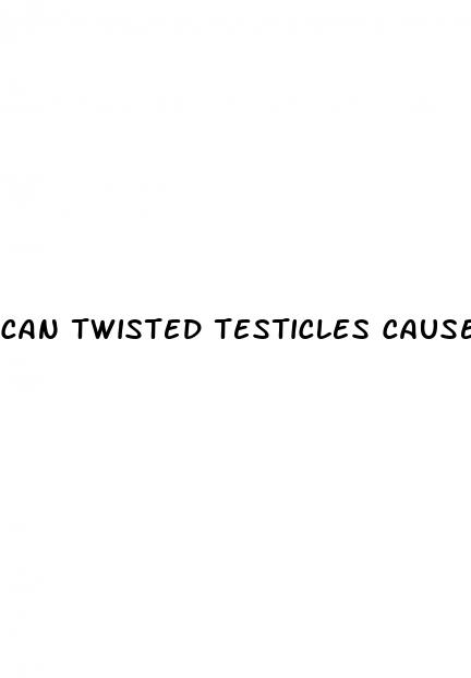 can twisted testicles cause erectile dysfunction