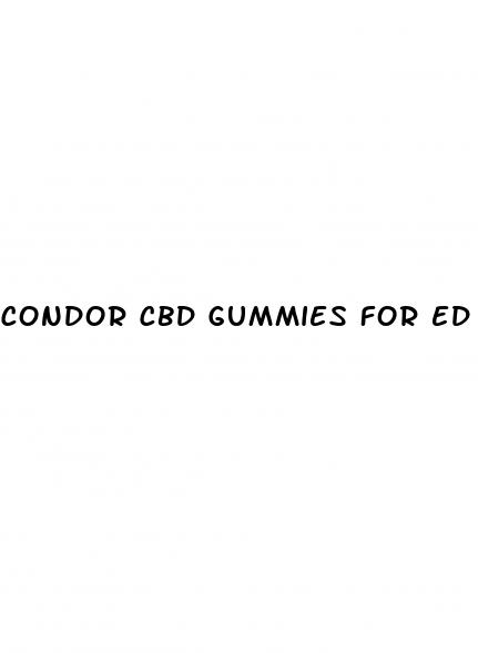 condor cbd gummies for ed