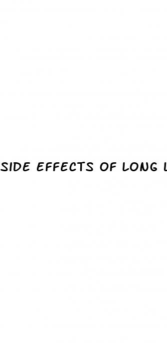 side effects of long lasting sex pills