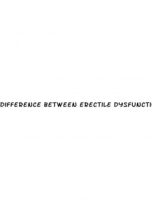 difference between erectile dysfunction pills