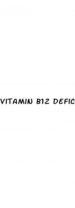 vitamin b12 deficiency and erectile dysfunction