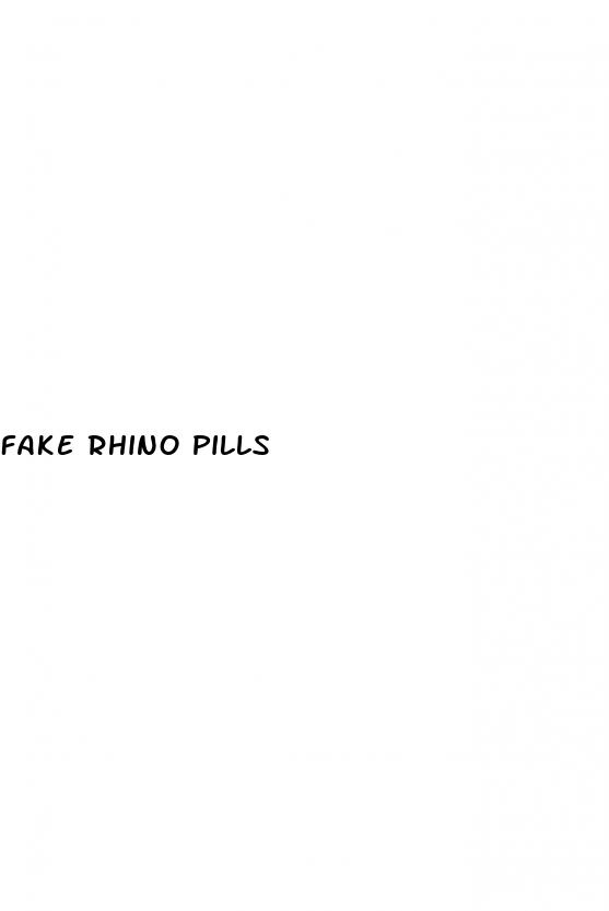 fake rhino pills