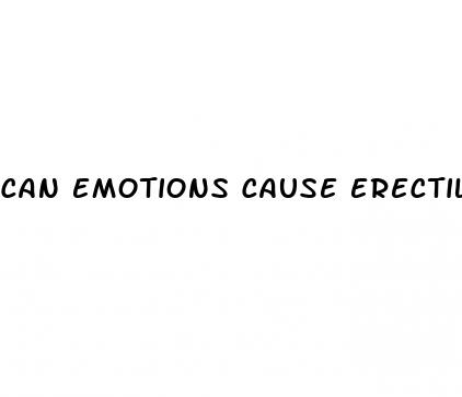 can emotions cause erectile dysfunction