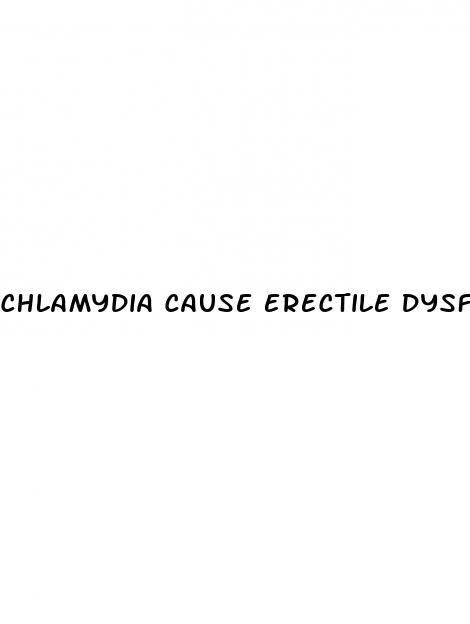 chlamydia cause erectile dysfunction