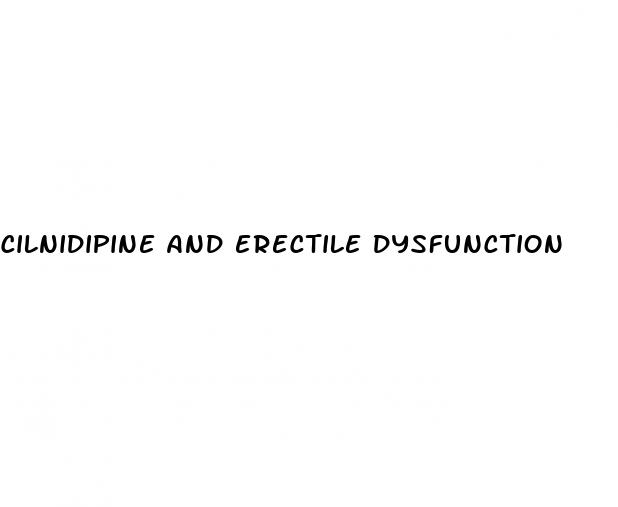 cilnidipine and erectile dysfunction