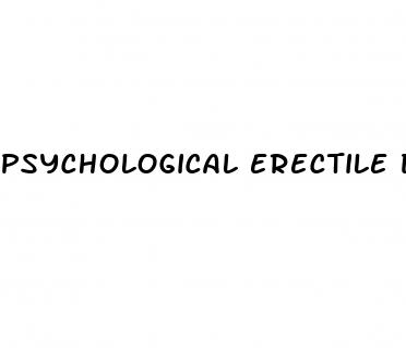 psychological erectile dysfunction