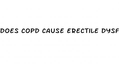 does copd cause erectile dysfunction