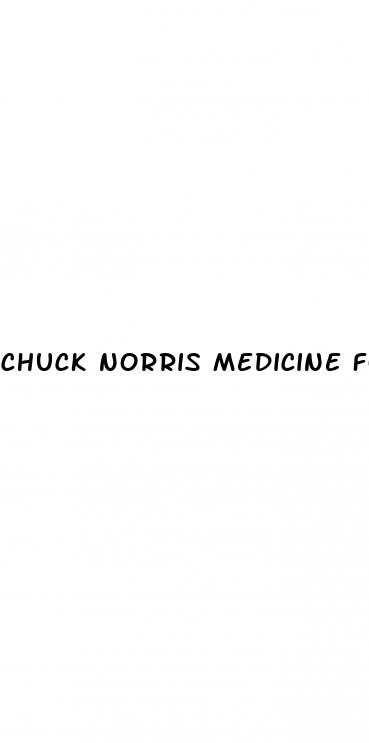 chuck norris medicine for erectile dysfunction