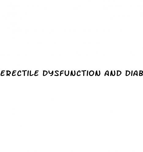 erectile dysfunction and diabetes type 1