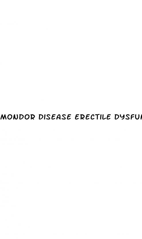 mondor disease erectile dysfunction