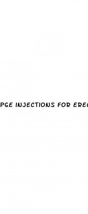 pge injections for erectile dysfunction